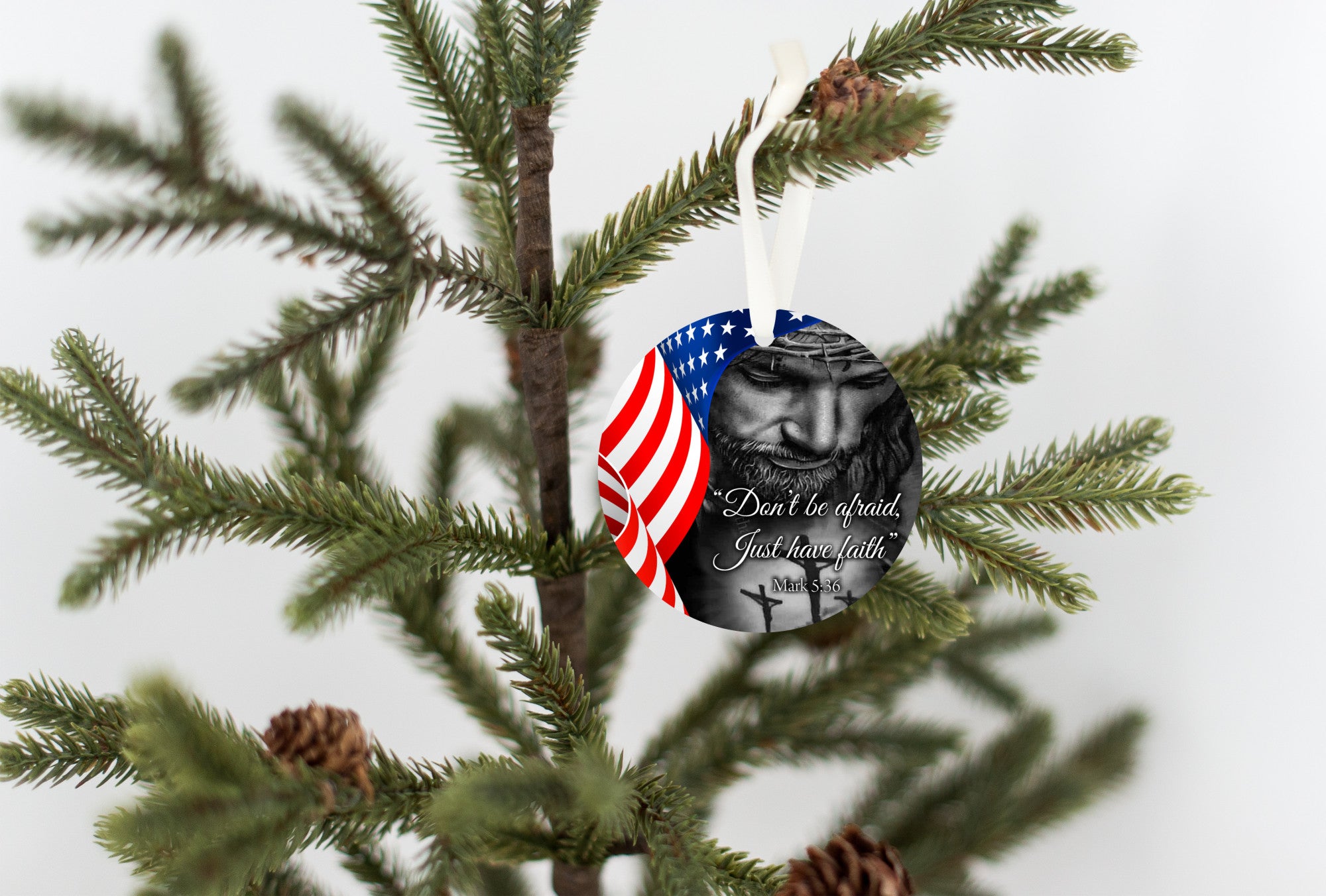 Don't Be Afraid Christmas Ornament