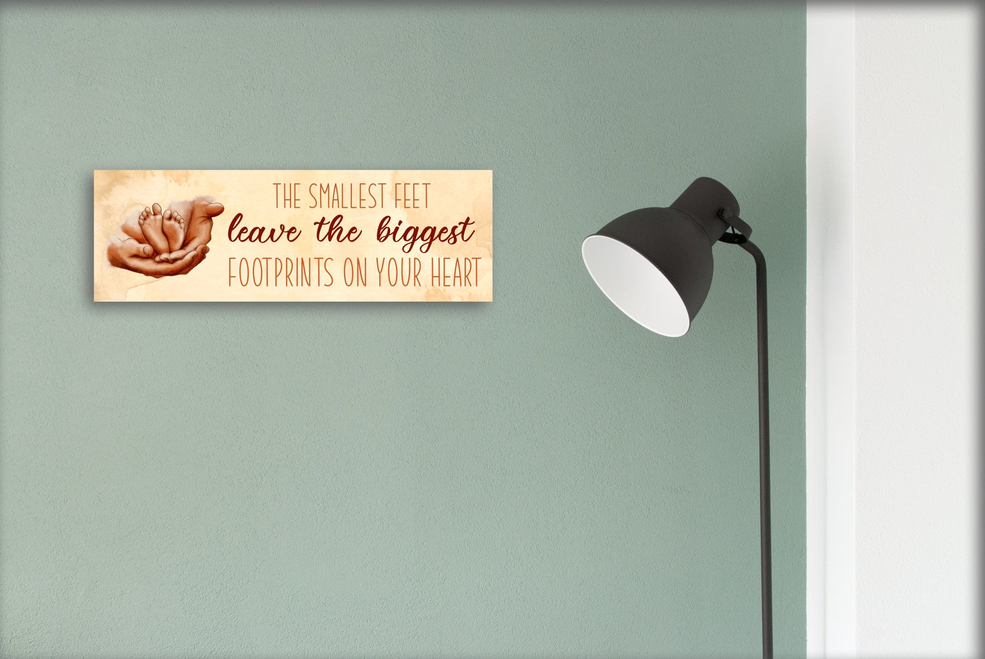 Smallest Feet Leave The Biggest Footprints Mother's Day Sign