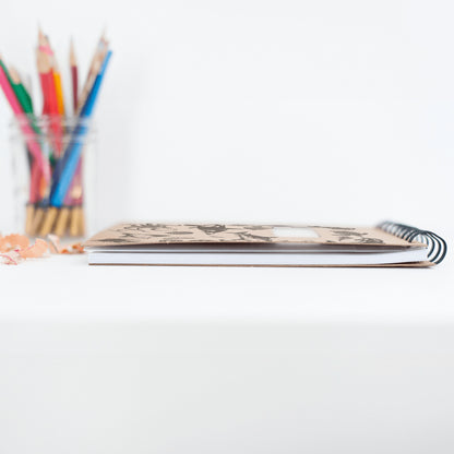 Ocean Sketchbook Kit For Artist Gift Set Made in USA Laser Engraved Nature Journal Gift Idea For Drawing Marine Life Sketch Book For Student