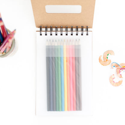 Ocean Sketchbook Kit For Artist Gift Set Made in USA Laser Engraved Nature Journal Gift Idea For Drawing Marine Life Sketch Book For Student